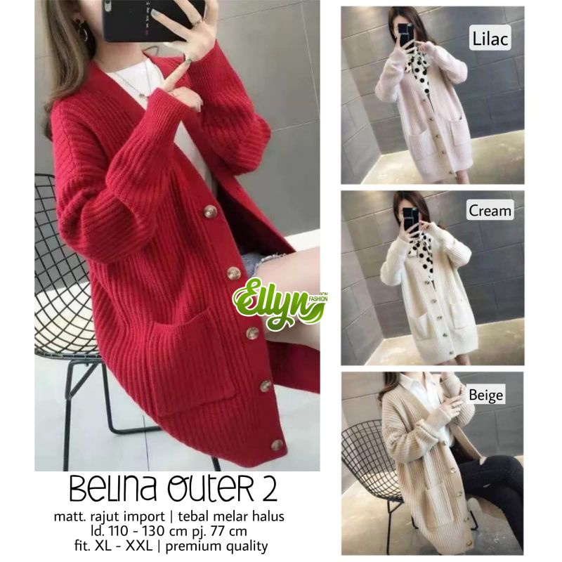 Bộ 2 sản phẩm đan móc Belina OUTER Hàn Quốc