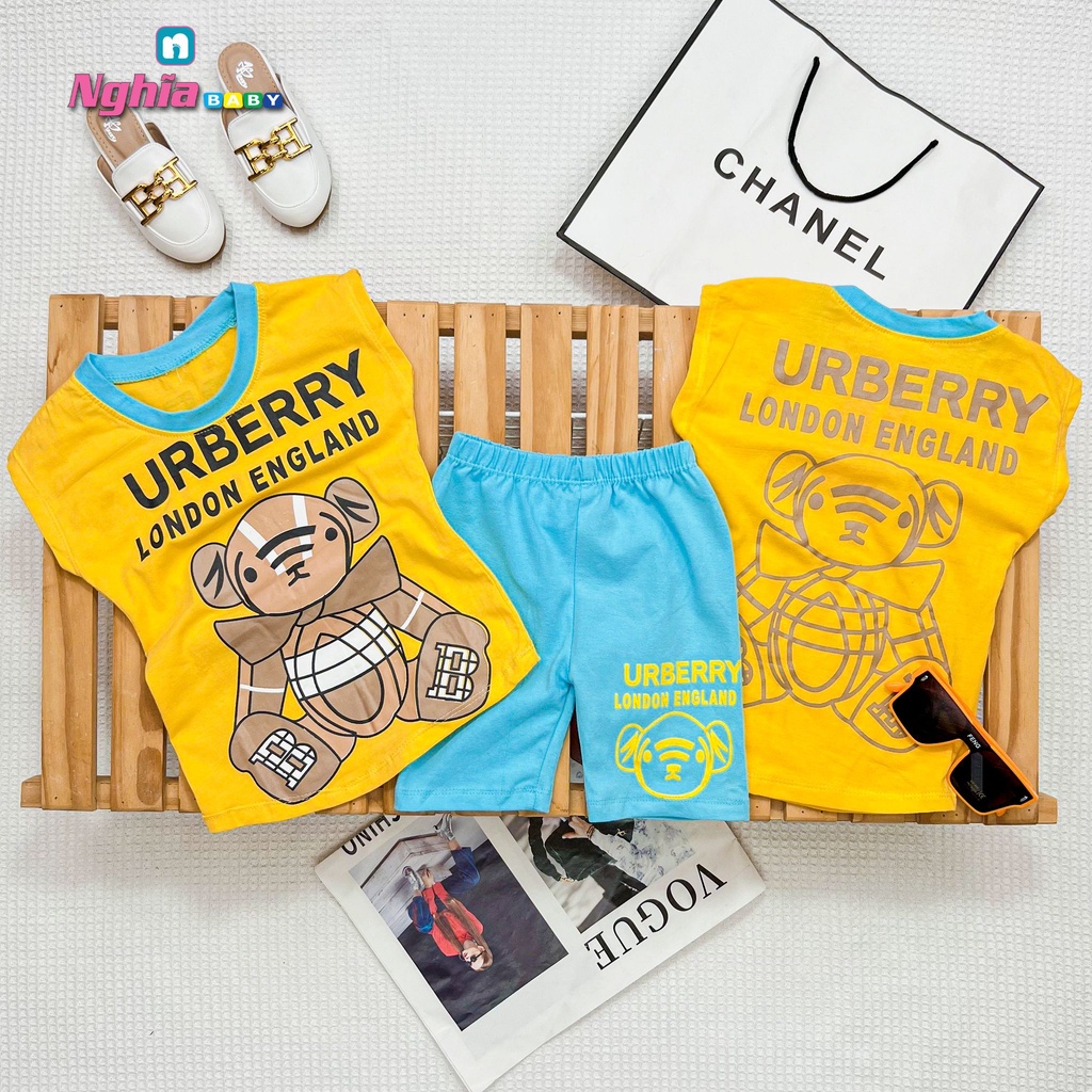 Đồ Bộ Bé Gái - NGHĨA BABY - Thun cotton co dãn 4 chiều - Bộ quần áo mặc nhà 10kg-40kg