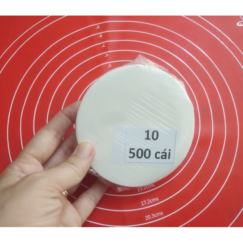 500 GIẤY LÓT BÁNH BAO CHỐNG DÍNH TRÒN/ VUÔNG 10 CM