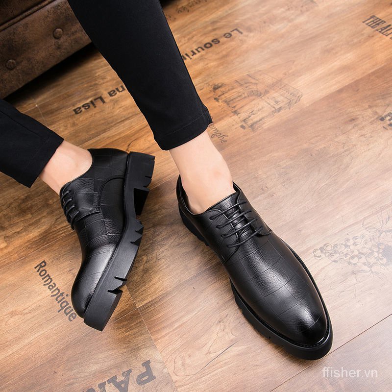 Giày tây đế độn chiều cao 8cm cho nam