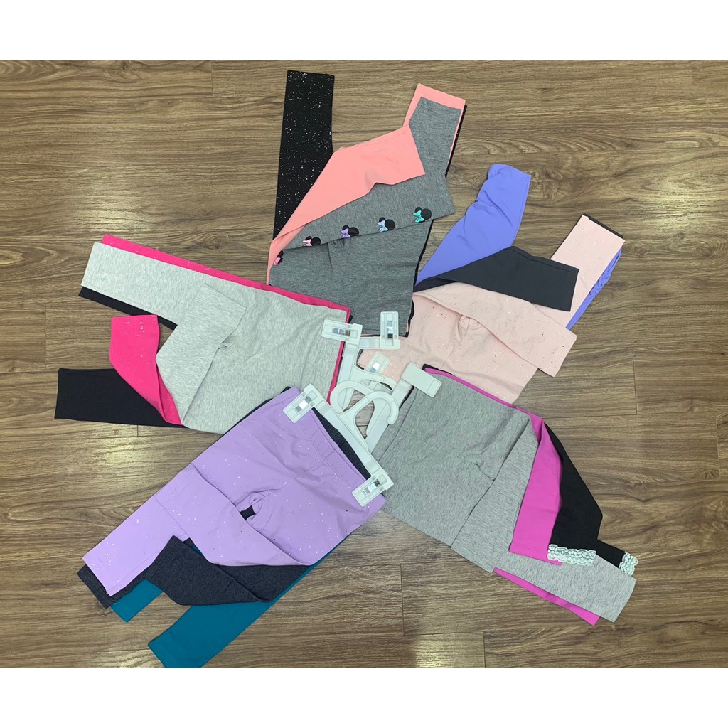 Quần legging xuất dư cho bé gái (12m-5tuoi), quần legging dài thoải mái cho bé