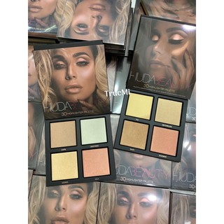 Phấn bắt sáng highlight Huda Beauty 3D palette