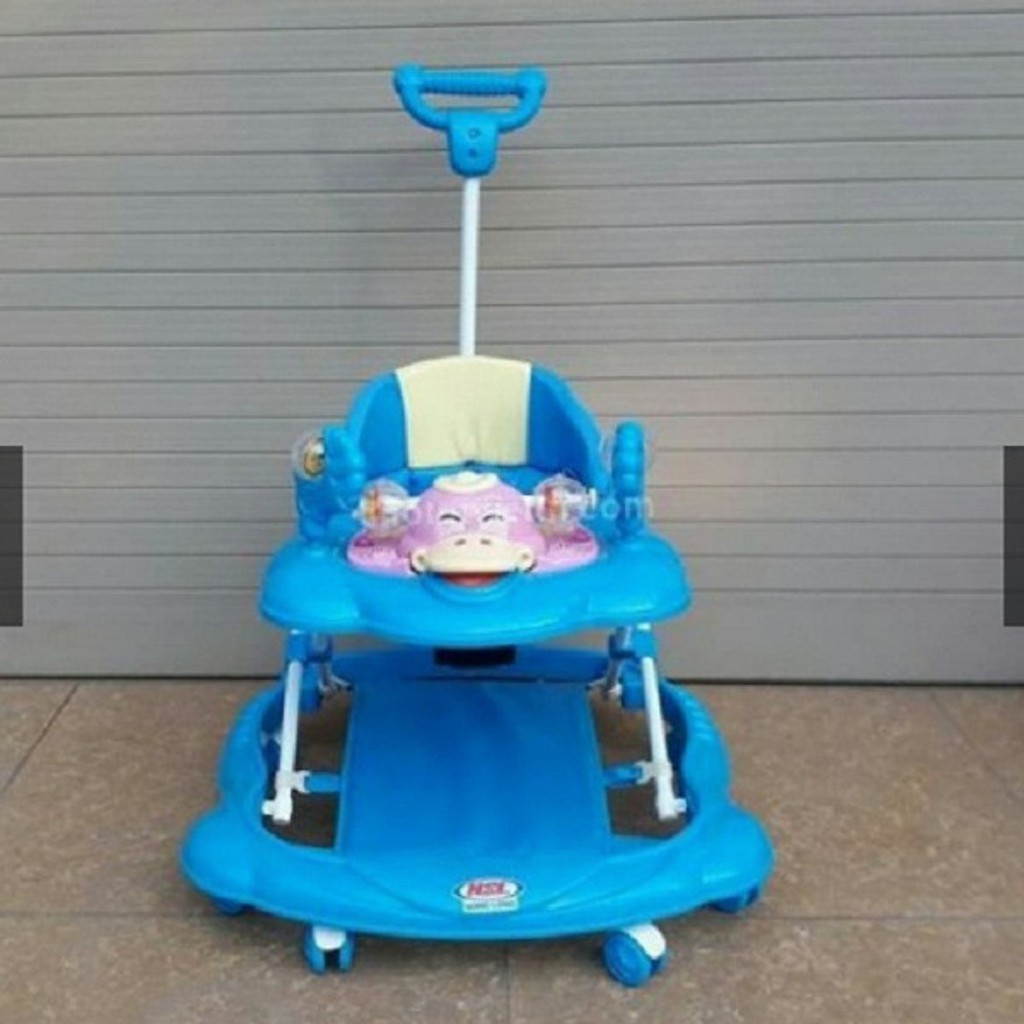 Xe tập đi con vịt (Có nhạc + để chân + tay đẩy)
