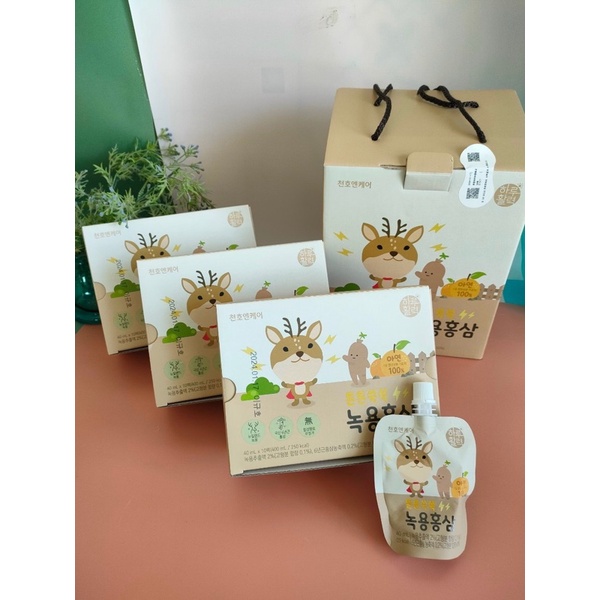 HỒNG SÂM LỘC NHUNG TRẺ EM CHUNHO CHÍNH HÃNG HÀN QUÔC