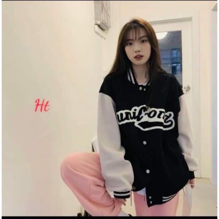 Áo khoác  bomber phối tay unicorn ht