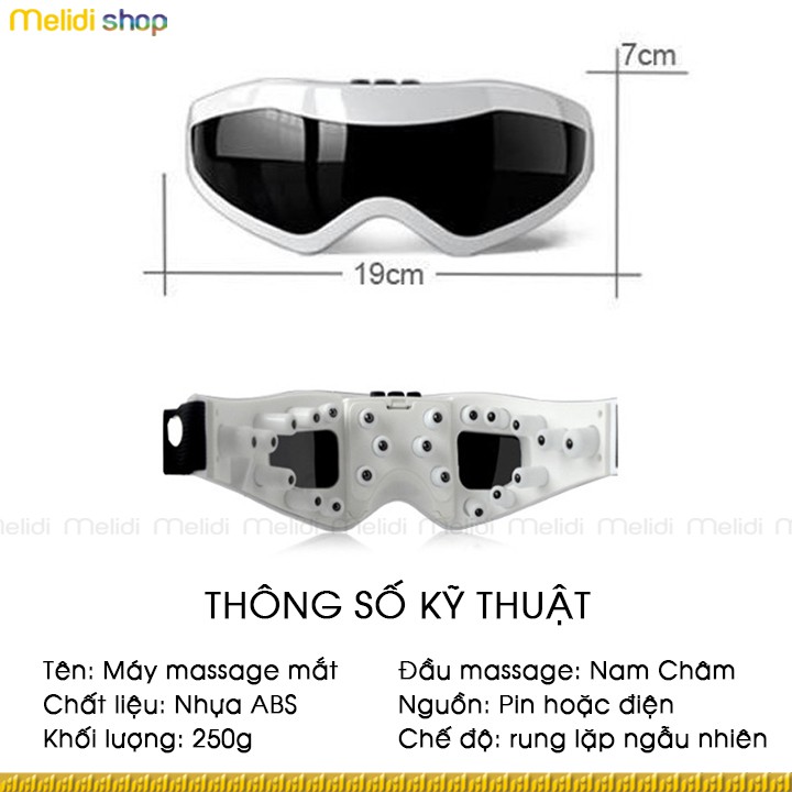 ELi Y66 - Máy Massage Mắt Thư Giãn, Hỗ Trợ Cận Thị - Viễn Thị, Mát Xa Giảm Căng Thẳng, Nhức Mỏi Và Khô Mắt