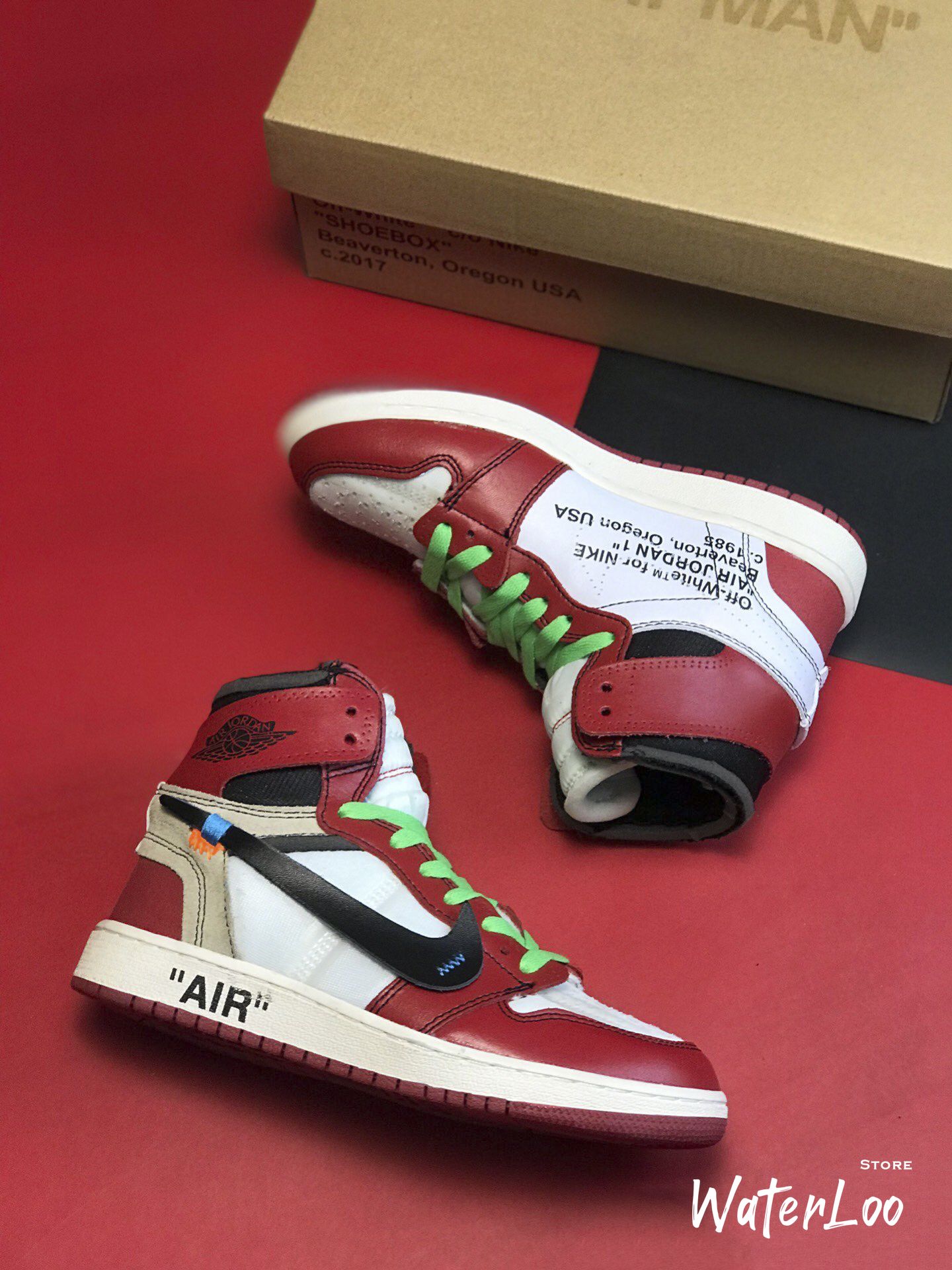 [FREESHIP+HỘP+QUÀ] Giày Thể Thao Sneakers AIR JORDAN 1 OFF WHITE Retro High Chicago đỏ trắng | BigBuy360 - bigbuy360.vn