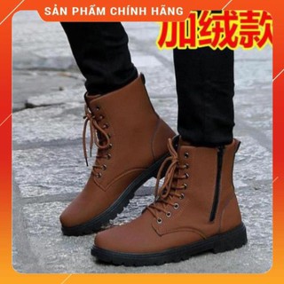 Giày Bốt Martin Cổ Cao Chống Thấm Nước Thời Trang Mùa Xuân Cho Nam