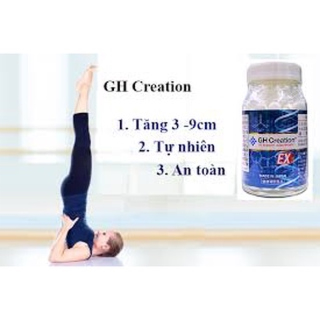 Viên uống tăng chiều cao GH Creation EX Nhật Bản 270 viên tăng chiều cao tối đa 10cm chuẩn chính hãng
