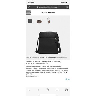 Túi đeo chéo COACH for mềm chuẩn auth