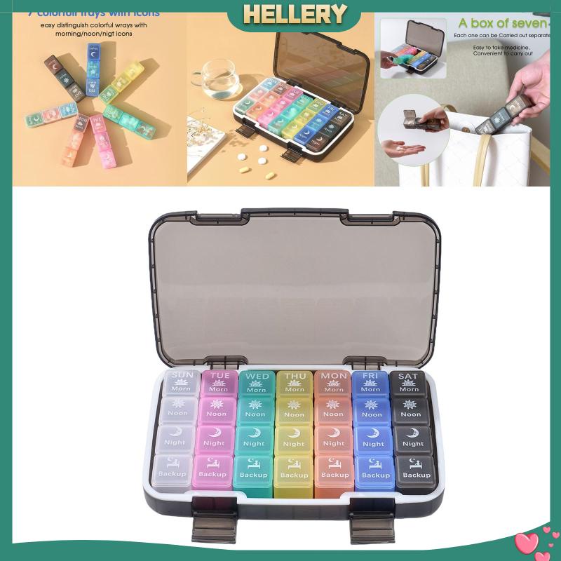 Hộp Đựng Thuốc Viên Bằng ABS Có Thể Tháo Rời Tiện Dụng Cho Người Già