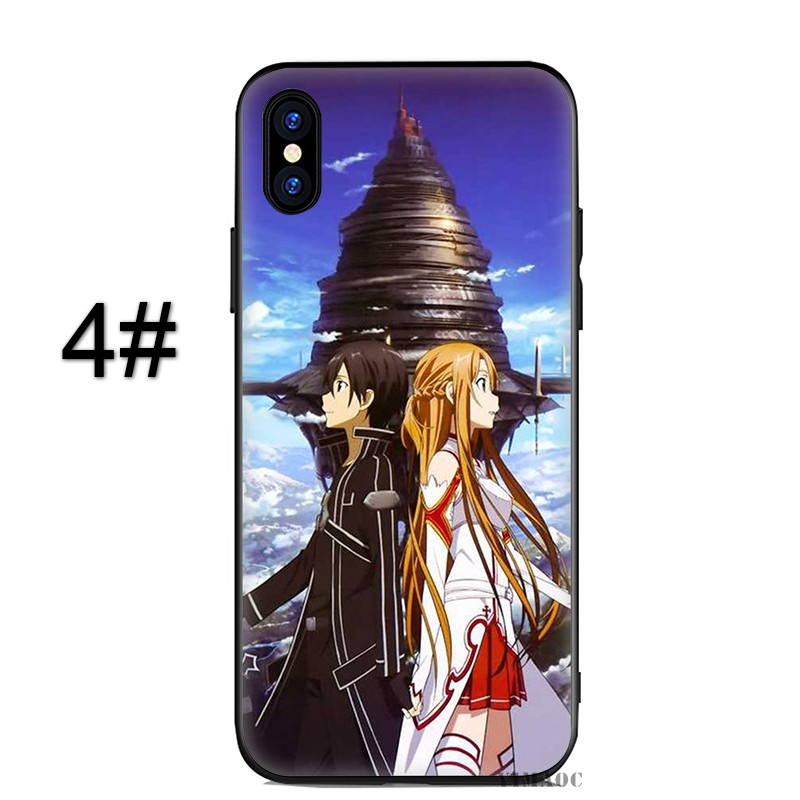 Ốp điện thoại mềm in hình Sword Art Online LUA88 cho iPhone XR X Xs Max 7 8 6s 6 Plus 7+ 8+ 5 5s SE 2020