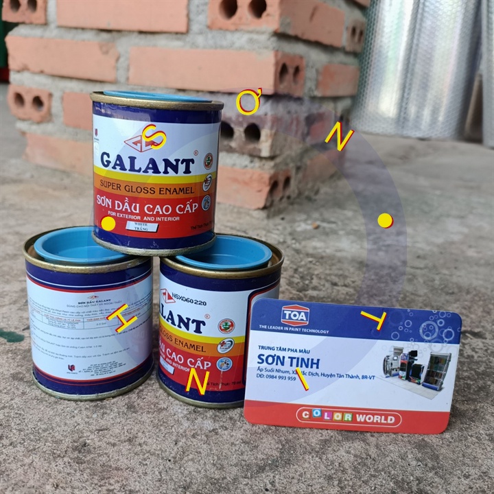 SƠN DẦU GALANT MÀU XANH LAM 70 ML