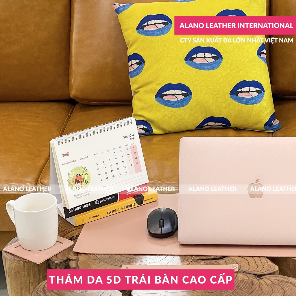 [COMBO HOT] Thảm Da Trải Bàn  + Lót Ly 5D Cao Cấp Chống Thấm Giá Xưởng