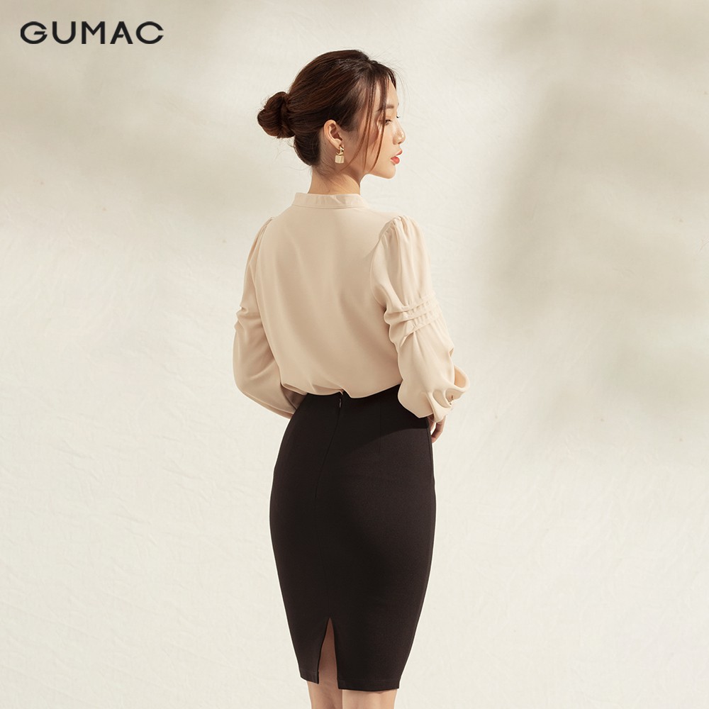 Áo cổ trụ xếp tay AA1167 GUMAC | BigBuy360 - bigbuy360.vn