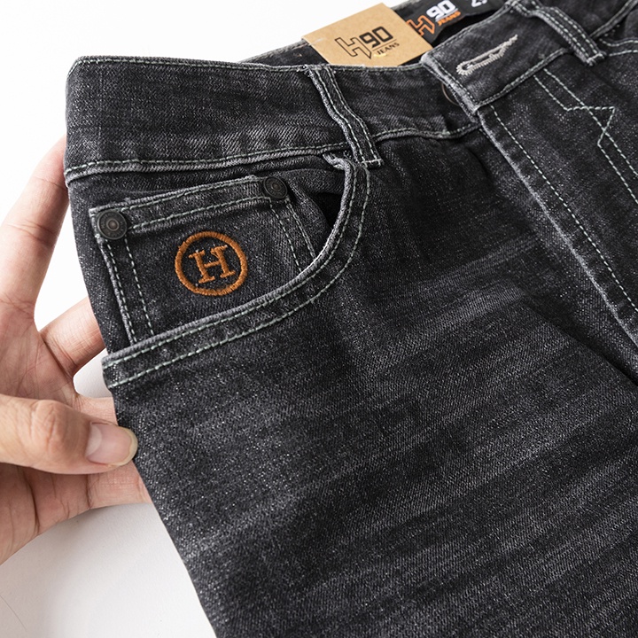 Quần jean skinny nam cao cấp H90 màu đen chất co giãn trẻ trung J081 | BigBuy360 - bigbuy360.vn