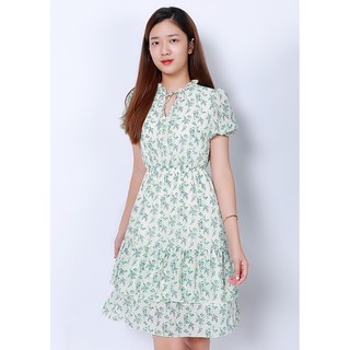 Váy hoa xòe chun eo V727 NỮ TNG