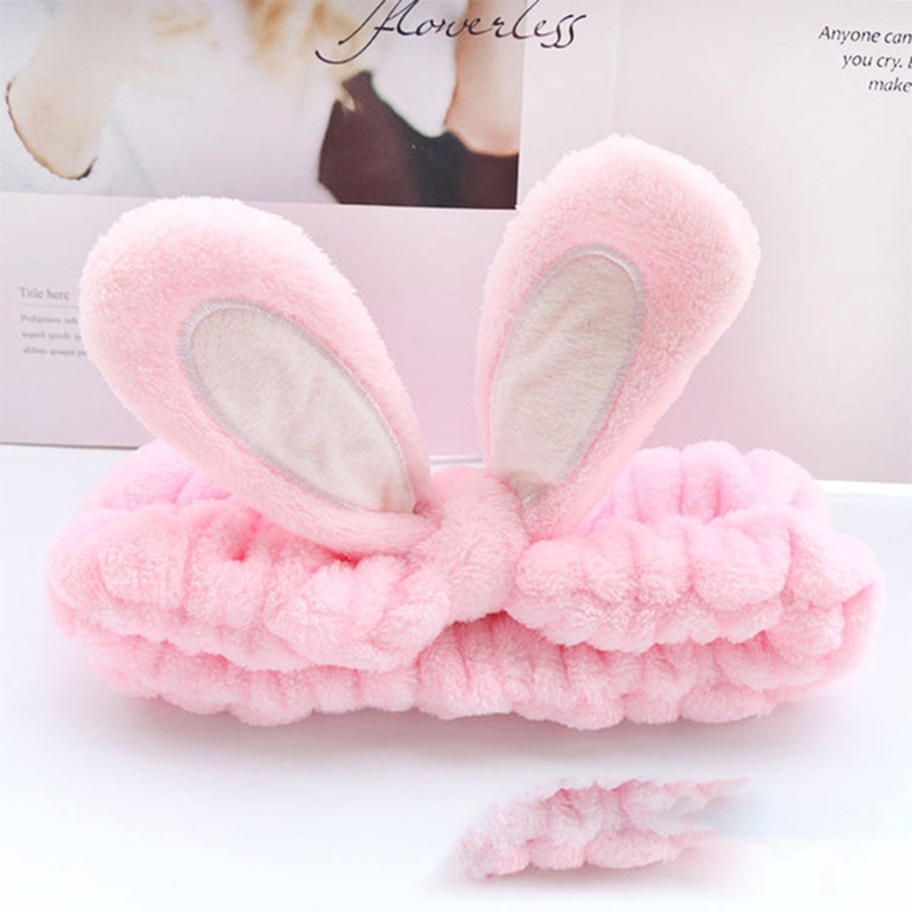 Băng Đô Tai Thỏ Bằng Lông Nhung Thời Trang Dành Cho Nữ