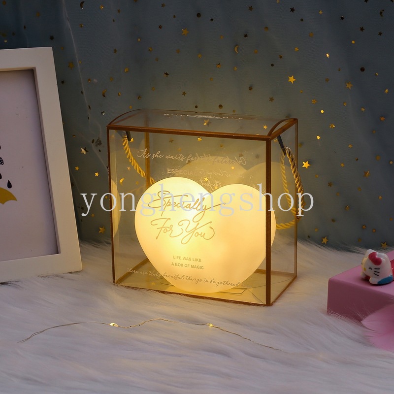 Đèn Ngủ Mềm Mại Hình Trái Tim Sáng Tạo Trang Trí Phòng Ngủ/Sự Kiện