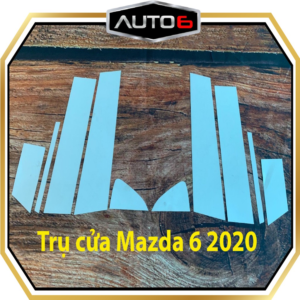 MAZDA 6 2020 - 2022: Film PPF dán bảo vệ TRỤ CỬA -AUTO6- chống xước, che mờ đi các vết xước cũ