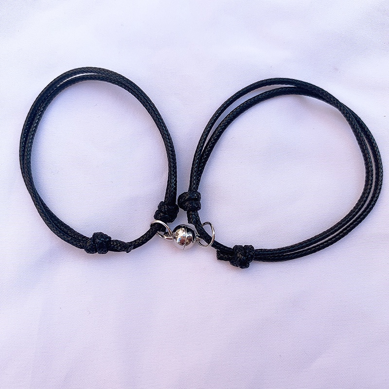 Set 2 Vòng Tay Dây Bện Từ Tính Thời Trang Cho Nam Nữ / Nữ