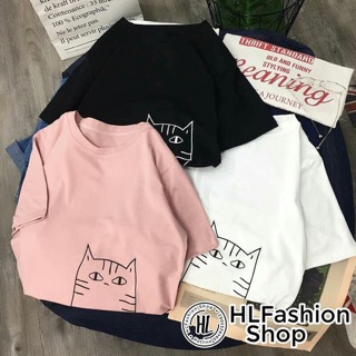 Áo mèo thun tay lở