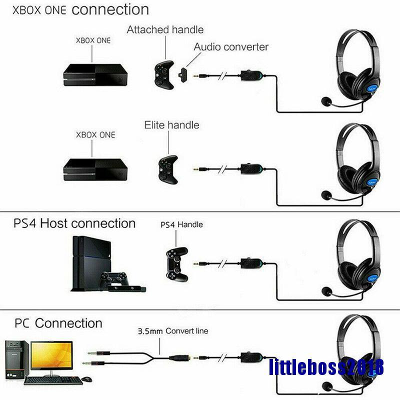 Tai Nghe Trùm Đầu Chơi Game Có Dây Và Mic Littleboss 2018 Cho Ps4 New Xbox One Pc