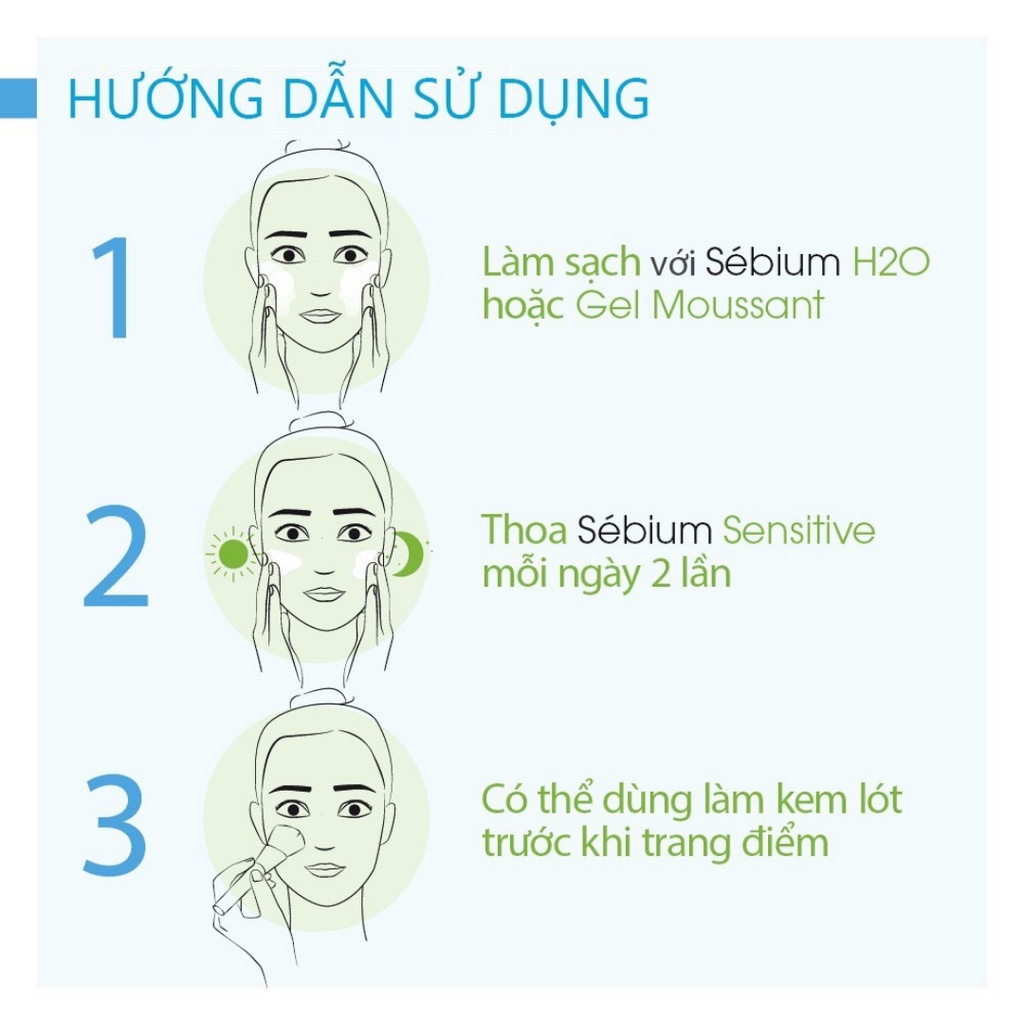 Kem Dưỡng Ẩm Cho Da Mụn, Nhạy Cảm Bioderma Sébium Sensitive 30ml