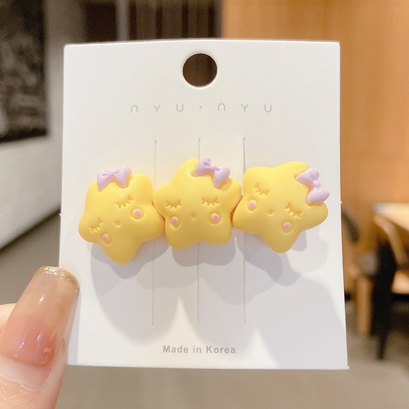 Kẹp tóc hình chú thỏ mặt trăng dễ thương thời trang cho bé 2021