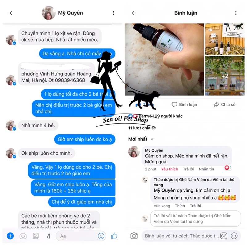 Nhỏ ve rận, bọ chét dành cho Chó Mèo