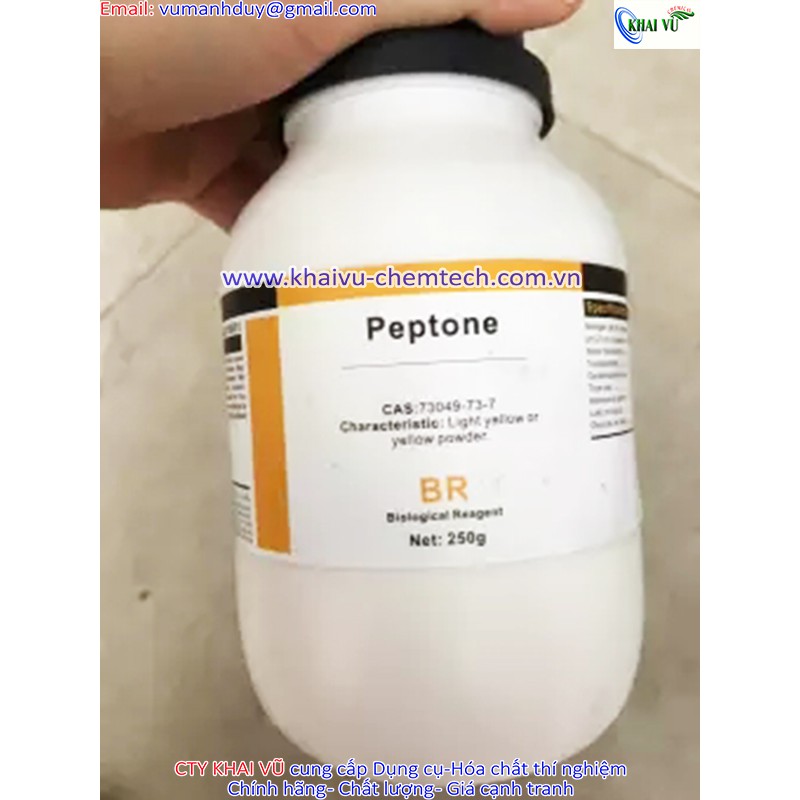 Peptone lọ 250g pepton TINH KHIẾT CAS 73049-73-7 Trung Quốc