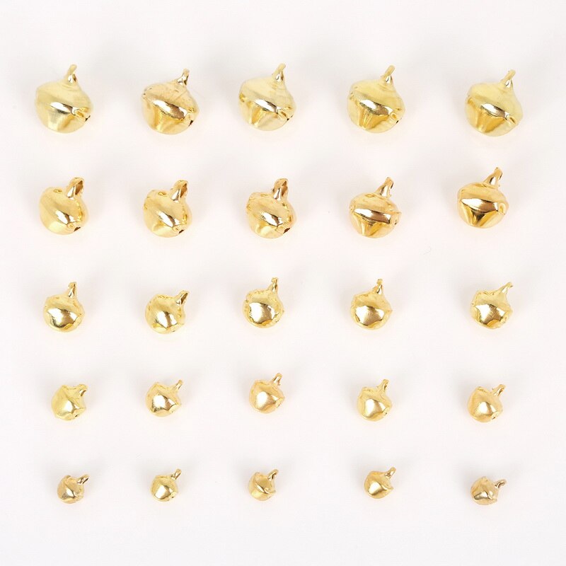 BEADIA Chuỗi Hạt Chuông Sắt Beadia 6mm 8mm 10mm 12mm 14mm Dùng Trang Trí Cây Thông Giáng Sinh