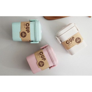 {ĐỘC QUYỀN]_Cốc Đựng Nước Chống Tràn Candy Cup Chất Liệu Lúa Mạch 600ML