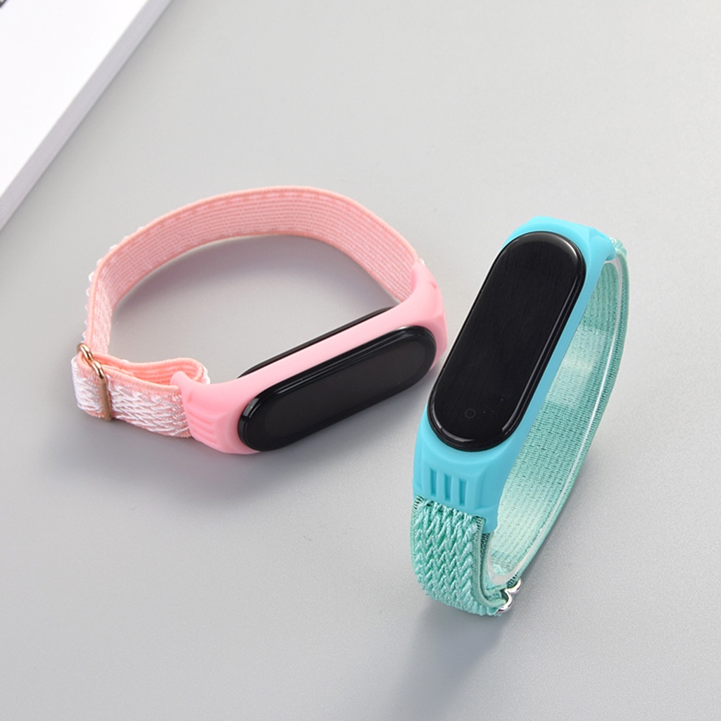 Dây Đeo Thay Thế Chất Liệu nylon Co Dãn Cho Xiaomi Mi band 3 4 5 6