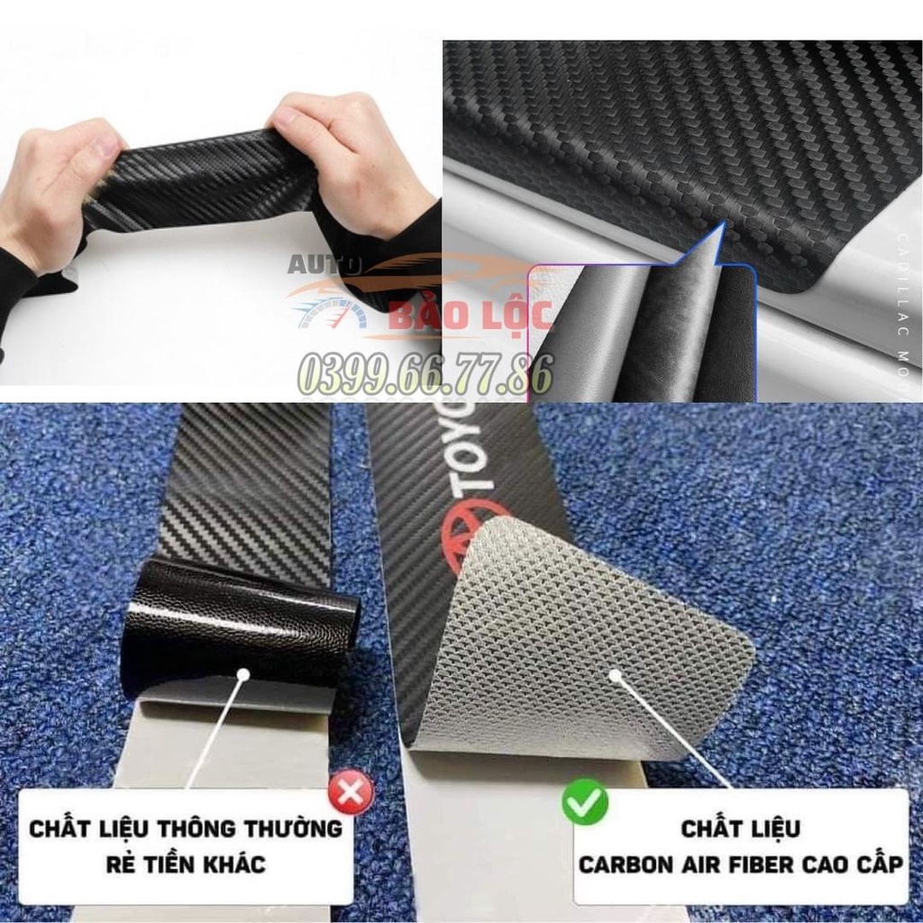 VINFAST - Bộ Miếng Dán Chống Trầy Xước Có Logo Hãng VINFAST Bảo Vệ Bậc Cửa Và Dán Cốp Xe Hơi, Xe Ô Tô - Auto Bảo Lộc