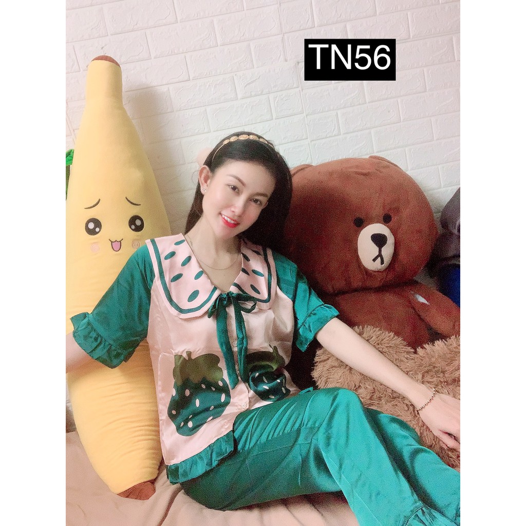 Set Pizama Nữ Mặc Nhà - Đồ Bộ Pijama Ngủ Đồ Bộ Ngủ Nữ Tay Ngắn Satin Cao Cấp Sang Trọng-Hình thật shop tự chụp | BigBuy360 - bigbuy360.vn