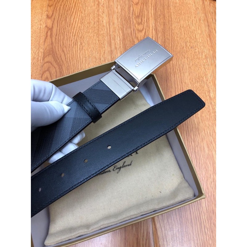 Thắt lưng da cho nam chất liệu da thật cao cấp thương hiệu Burberry BBR