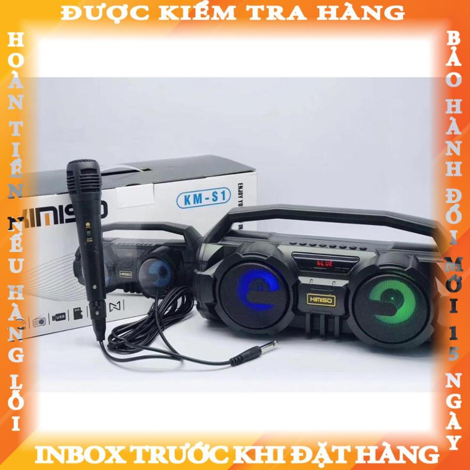 Loa karaoke bluetooth Kimiso KM-S1 có kèm mic angthuy