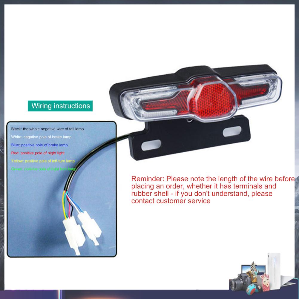 Đèn LED Tín Hiệu 36-60V Gắn Đuôi Xe Đạp