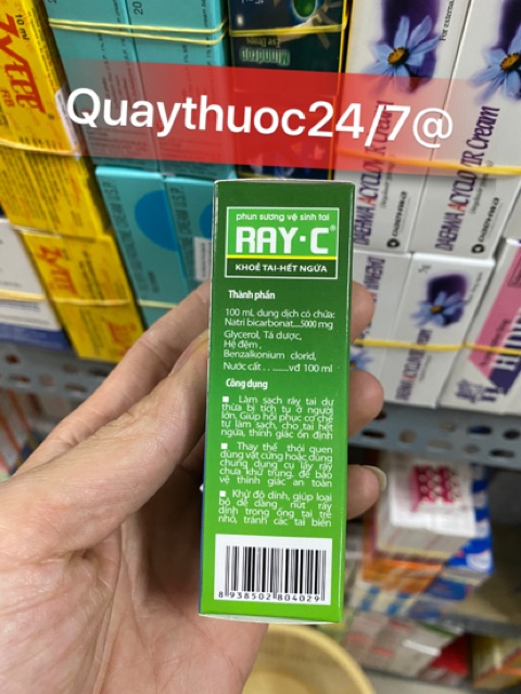 ✅RAY-C VỆ SINH TAI (10ml)