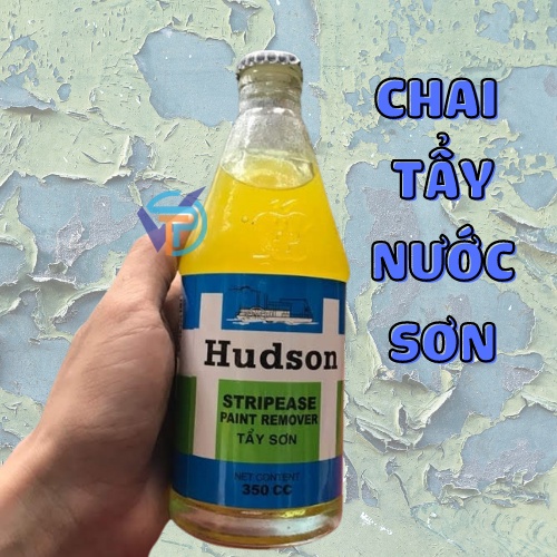 Chai tẩy sơn xe máy bề mặt kim loại, nhựa ⭐Làm bong tróc bề mặt sơn, Xút tẩy sơn| 👍Cực Mạnh | Nhãn hiệu Hudson 350cc