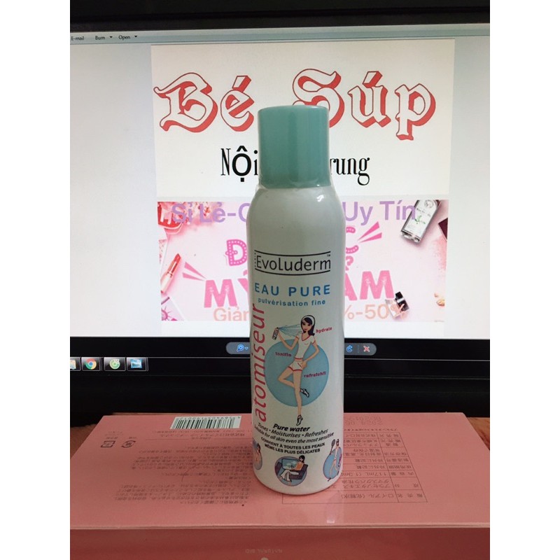 [Mã SFP62769661 giảm 5% đơn 250K] Xịt Khoáng Evoluderm Pháp 150ml | BigBuy360 - bigbuy360.vn