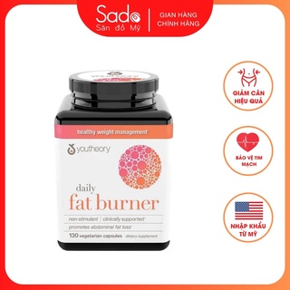 Viên uống giảm cân youtheory daily fat burner, 130 ct