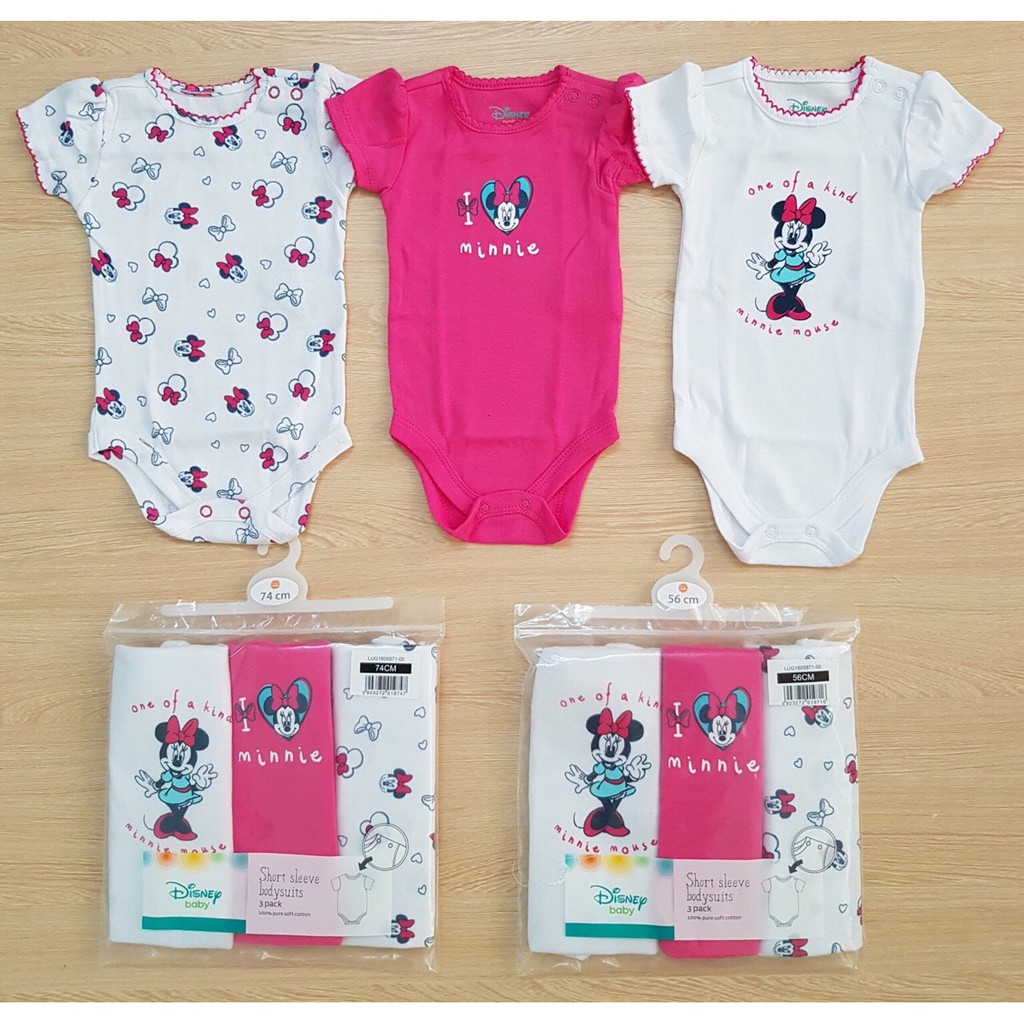 Set 3 body chip cho bé gái 3-24M