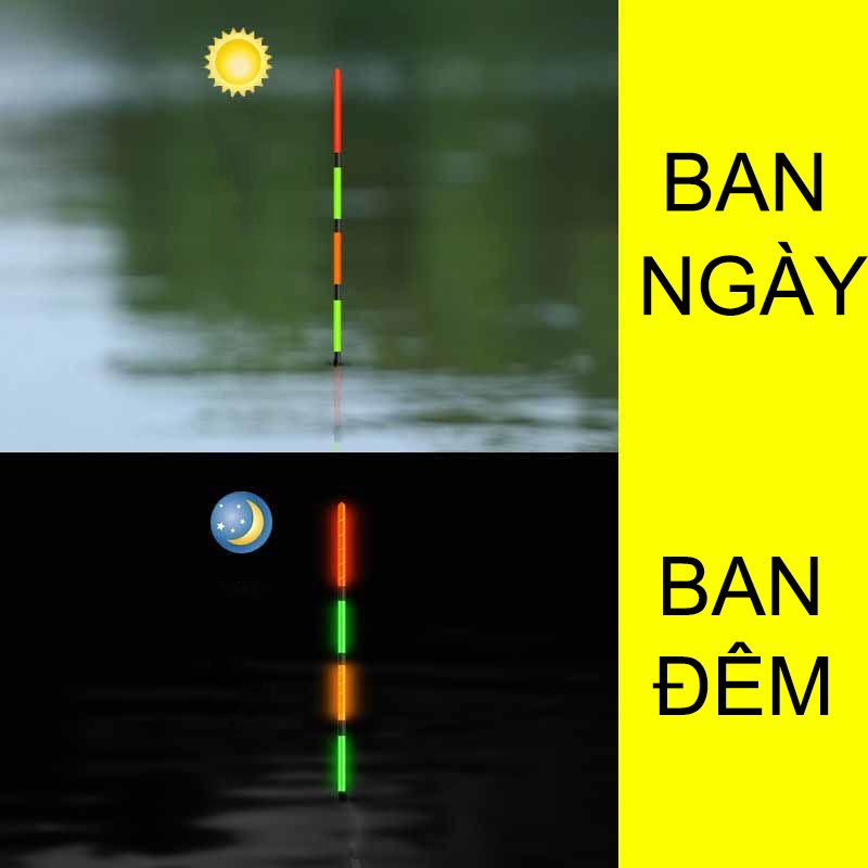 Phao Điện Yehua Kèm Pin Gia Cố Chống Nổ, Dễ Quan Sát Câu Cả Ngày Và Đêm