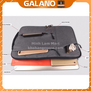 Túi chống sốc laptop GALANO chống shock laptop, macbook nhiều ngăn chống nước lót đệm dày dặn TA-001048