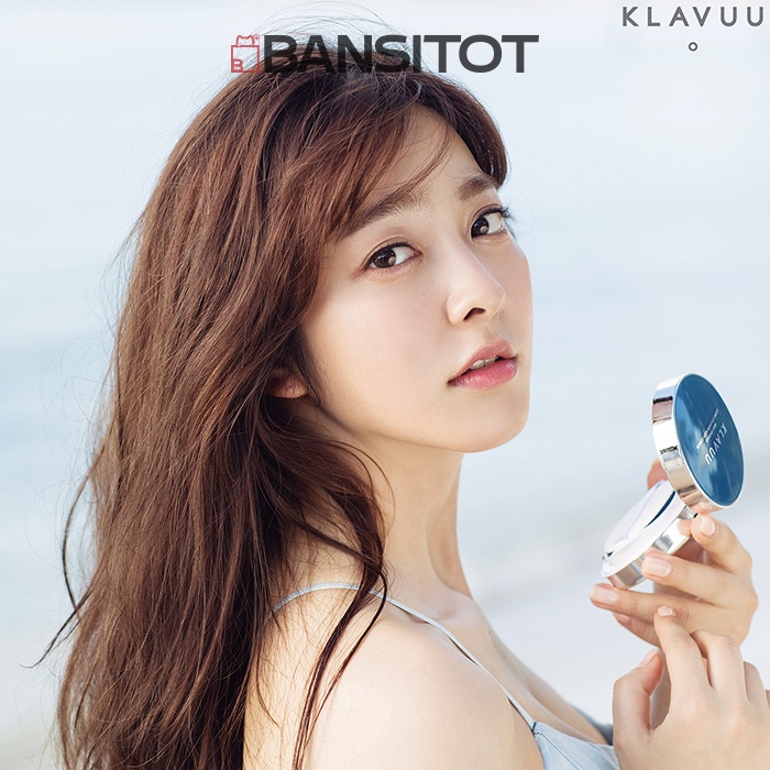 Phấn Nước KLAVUU Blue Pearlsation High Coverage Marine Collagen Aqua Cushion Spf50 PA+++