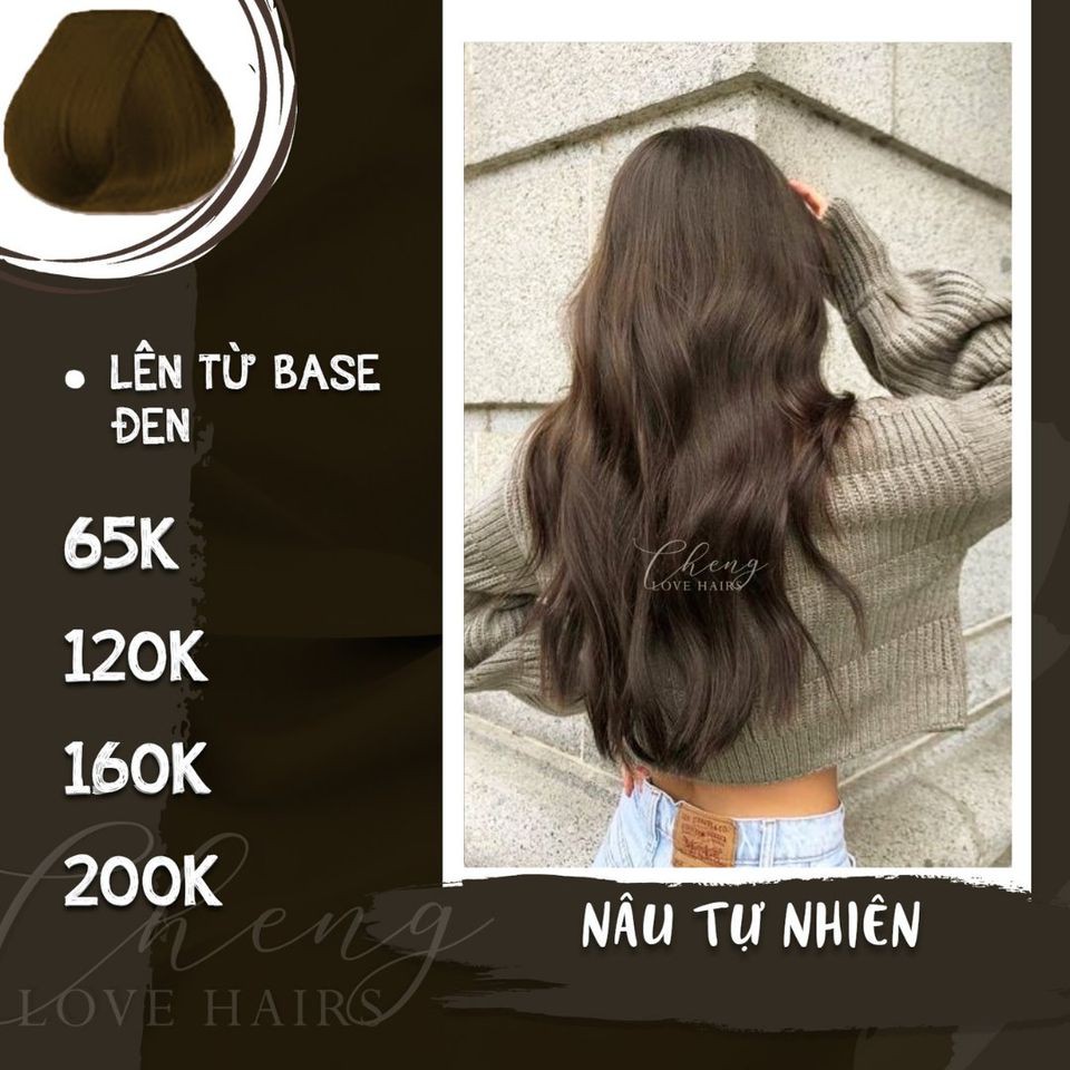THUỐC NHUỘM TÓC MÀU NÂU TỰ NHIÊN - Lên từ nền đen tự nhiên | BigBuy360 - bigbuy360.vn