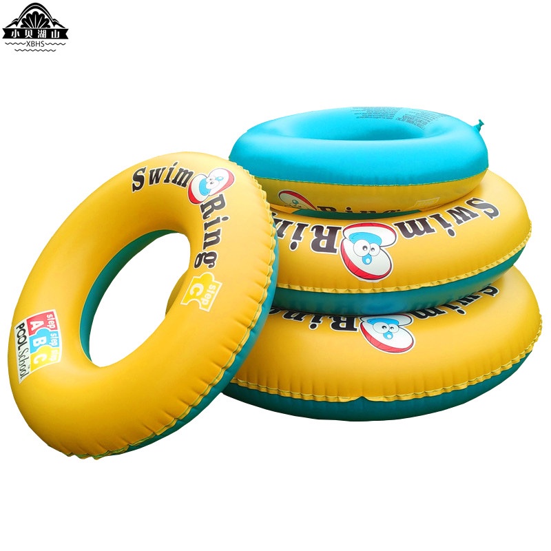 Phao Bơi Bơm Hơi Dày Dặn Hình Vỏ Sò In Chữ ABC Dễ Thương Cho Bé