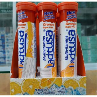 Sủi Multivitamins Ladtusa vị cam tuýp 20 viên date 04/2021